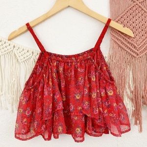 Kimchi Blue-Floral Crop top